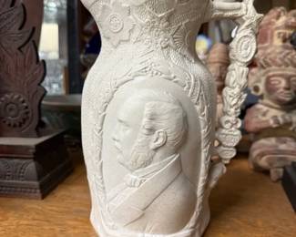 White Parian pitcher