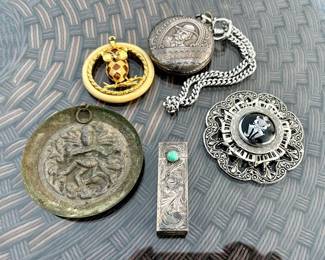sterling with turquoise case, and Jack Daniels pocket watch among others