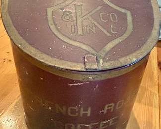K Co Inc Frech Roast Coffee Tin
