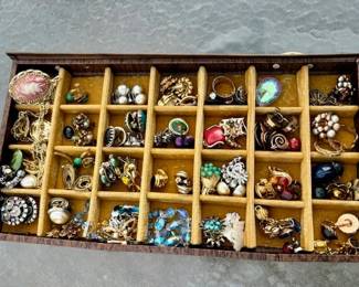 vtg antique costume jewelry