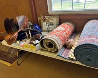 rug runners (one is 14 feet with the hardware for the stairs) 
