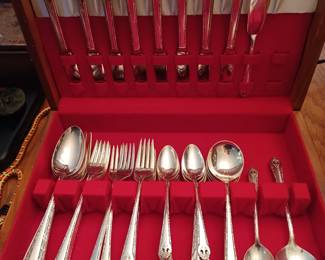 Vintage Holmes and Edwards "Lovely Lady" silverplate