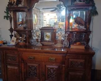 Antique Walnut Victorian sideboard