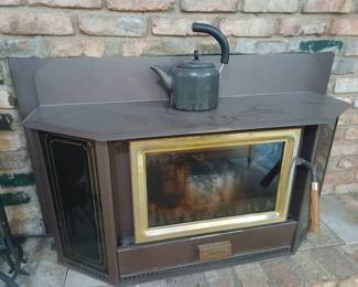Fireplace insert.
