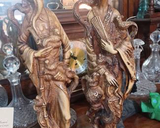 Carved Asian figures