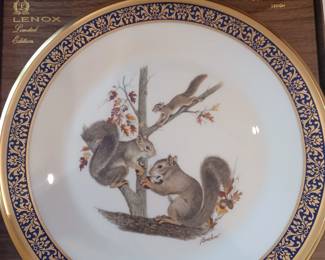 Lenox birds and wildlife collectible plates - we have over 30!