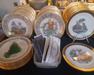 Lenox collectible plates...birds...wildlife...Christmas