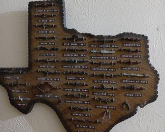Texas barbed wire display