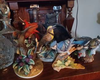 Porcelain Birds...Lenox...Andrea Sadek...others