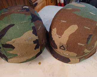 Army helmets