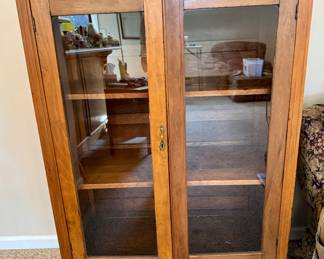 Item #43 Pie Safe with glass doors $300 35x17x52