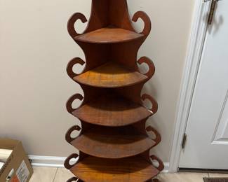 Item #62 Seven Tiered Wooden Display Etagere $20