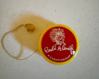 Item #63 1960s Ronald McDonald Championship YoYo $40