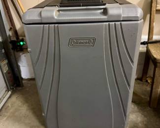 Item #86 Coleman 40 quart Power Chill Thermoelectric Cooler - WORKS!!!! - has car adapter and electric plug $70
