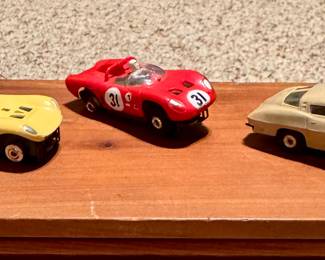 Vintage Aurora Slot Cars - sold seperately Item #66 Yellow Cheetah $36 Item #67 Red #31 Dino Ferrari 246 GT $36 Item #68 Tan '63 Corvette Stingray $36