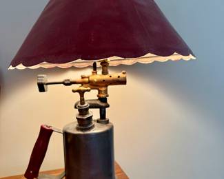 Item #87 Blow torch electric lamp $42
