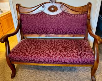 Item #4 Arm Chair Settee $80 / 49"W x 23"D x 42"H
