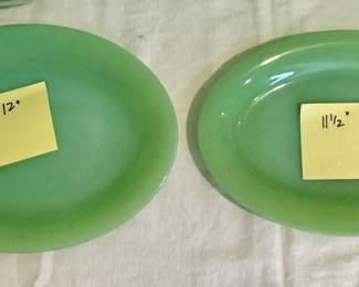 Item #73 12” Fire King Platter $44 Item #74 11” Fire King Platter $40