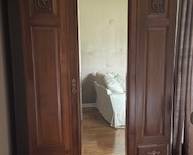 mirrored armoire 79"H x 53"W x 23"D