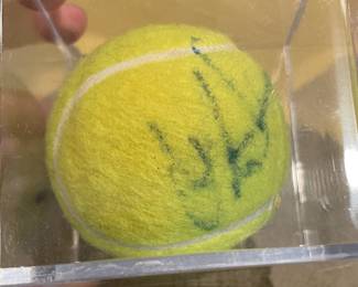 Martina Navratalova autographed ball