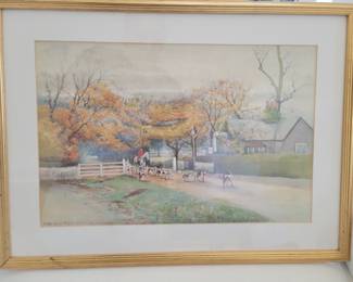 Dulwich, London. Tollgate Print.