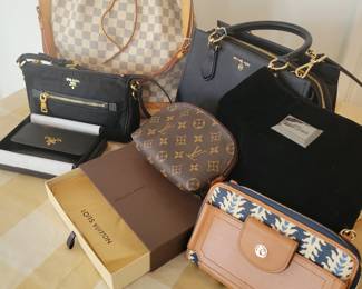 Designer Bags and Purses: Prada, Louis Vuitton , Michael Kors, Armani etc.