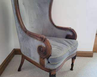 Parker Style Wing Armchair.