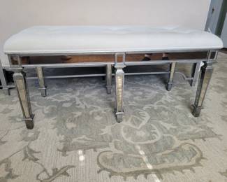 Mirrored Bench.