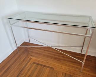 Modern Chrome & Glass Tables (2).