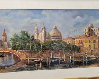 Oil painting of Venice.