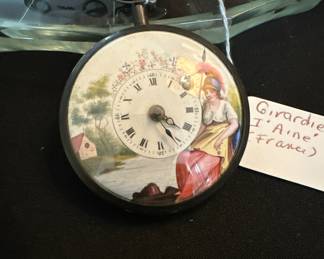 Sterling and enamel pocket watch