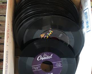 LOTS of 45s including rockabilly & doo wop titles