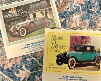 Vtg. Album of Antique Cars 1982 & 1984 Appointment Calendar