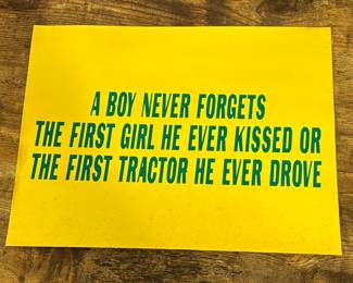 Vtg. John Deere Sign