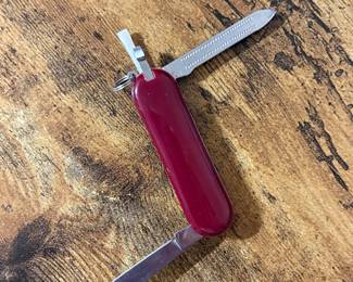Vtg. 4-Function Red Army Knife Steel China
