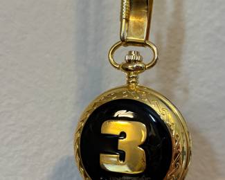 Dale Earnhardt Sr. #3 1951-2001 Tribute to a Legend Pocket Watch Memorial in Wooden Box