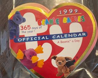 Vtg. 1999 Beanie Babies Official Calendar A Beanie a Day