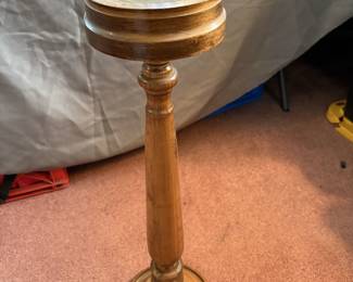 Vtg Wood Ashtray Stand!