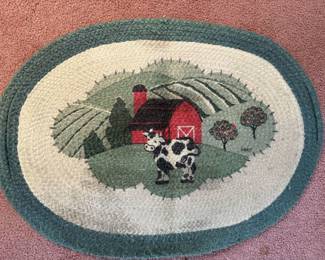 Cow/Barn Braided Rug!