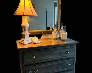 Vintage green chest of drawers