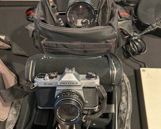 Pentax Asahi K1000 Camera's with Cases
