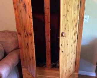 Pine Storage Cabinet Cedar Lined