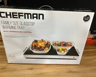 Chefman Family Size Glasstop Warming Tray