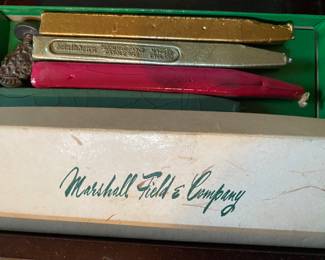 Vintage Marshall Field Wax Sealing Set