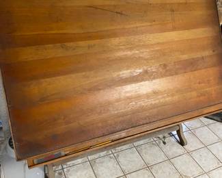 Antique Adjustable Drafting Table