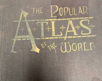 Antique The Popular Atlas World Map 1869