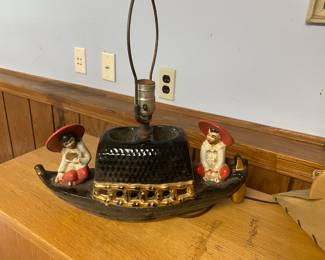 Mid Century Junk Boat Tv Lamp