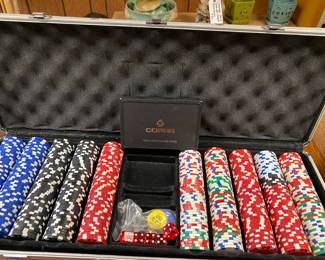 Poker Chip Game Night Set