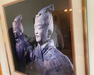 Terracotta Army Warrior Framed Print. "Son of Heaven" Chinese Emperor