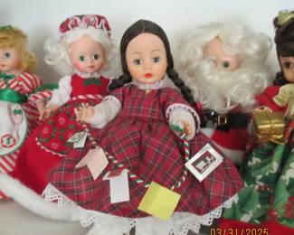 Madame Alexander Christmas dolls
